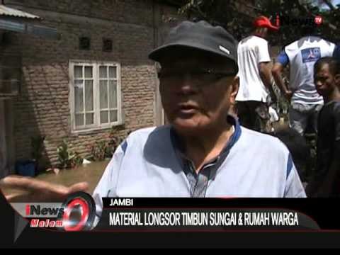 Bukit Di Sungai Jenuh, Jambi Longsor, Puluhan Rumah Warga Terancam Hanyut - iNews Malam 07/12