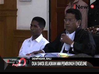 Sidang Pembunuhan Angeline, Dua Saksi Jelaskan MM Pembunuh Angeline - iNews Pagi 09/12