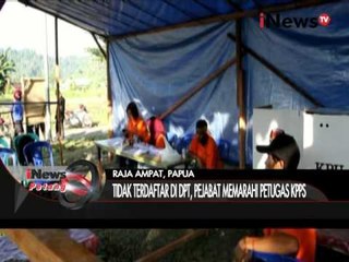 Tidak Terdaftar Di DPT, Pejabat Marahi Petugas KPPS Raja Ampat - iNews Petang 09/12