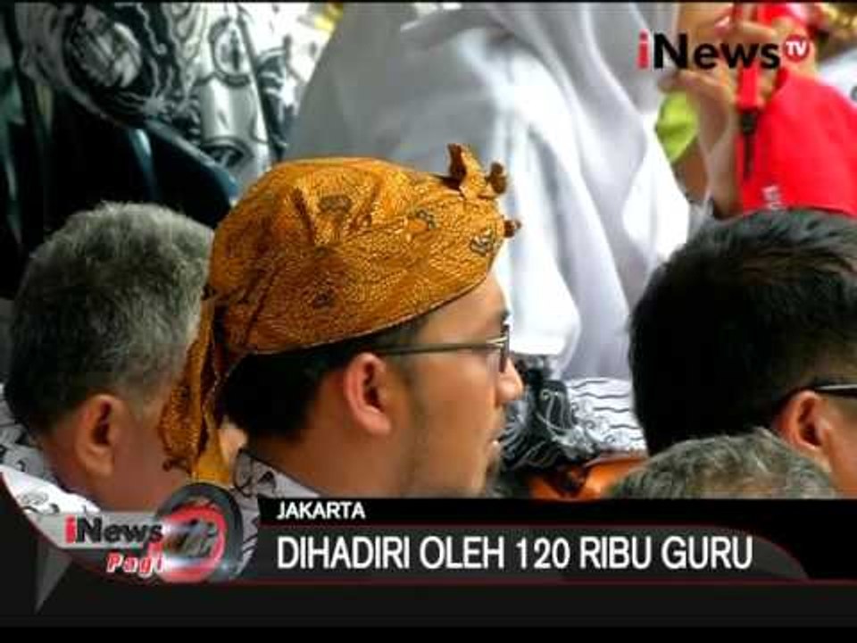 HUT PGRI Ke 70, 120 Ribu Guru Berkumpul Di Gelora Bung Karno - iNews Pagi 14/12