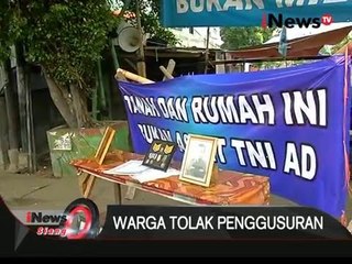Puluhan Warga Tolak Penggusuran Sebelumnya Kodam Jaya Minta Kosongkan 71 Rumah - iNews Siang 16/12