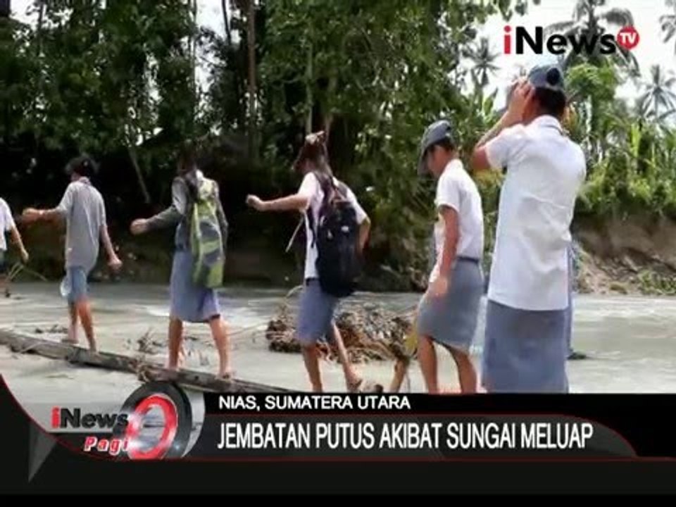 Jembatan Penghubung Desa Di Nganjuk Roboh Karena Diterjang Bambu - iNews Pagi 16/12