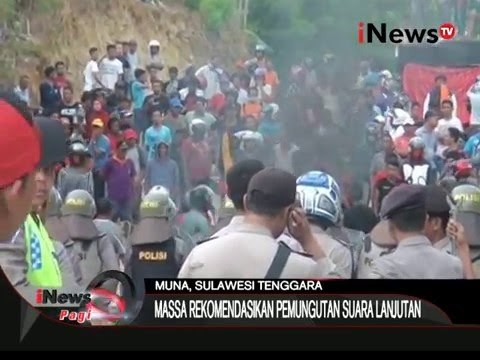 Pilkada Muna, Polisi Bentrok Dengan Warga Saat Berdemo Di Depan Kantor KPU - iNews Pagi 17/12