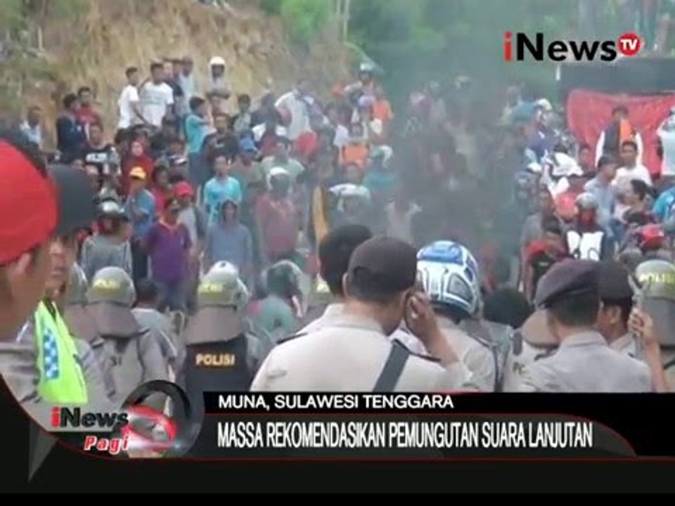 Pilkada Muna, Polisi Bentrok Dengan Warga Saat Berdemo Di Depan Kantor KPU - iNews Pagi 17/12