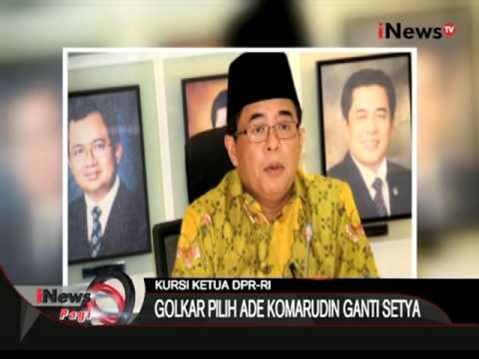 Partai Golkar Pilih Ade Komarudin Sebagai Ketua DPR Menggantikan Setya Novanto - iNews Pagi 18/12