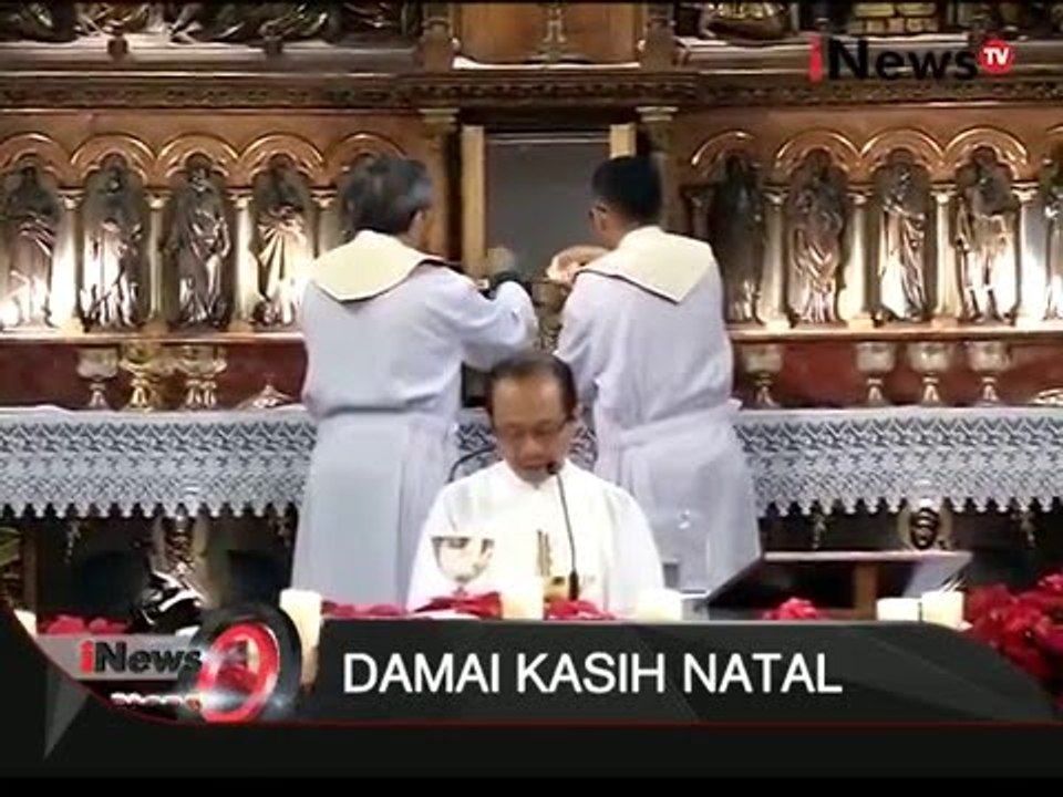 Damai Kasih Natal, Umat Kristiani Lakukan Misa Di Katedral Jakarta - iNews Siang 25/12