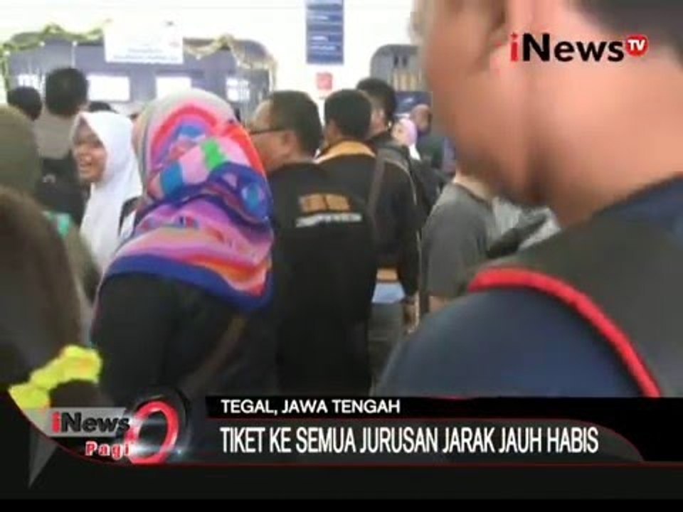 Kepadatan Terjadi Di Stasiun Tegal, Antrian Panjang Terjadi Di Loket Tiket - iNews Pagi 28/12