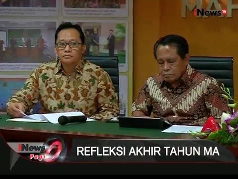 Jelang penutupan akhir tahun, MA lakukan refleksi akhir tahun - iNews Pagi 31/12