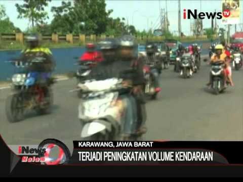 Puncak arus balik, Simpang jomin didominasi kendaraan roda dua - iNews Malam 03/01