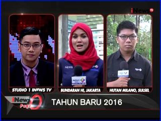 Live report : suasana terkini kawasan Bundaran HI pasca perayaan tahun baru - iNews Pagi 01/01