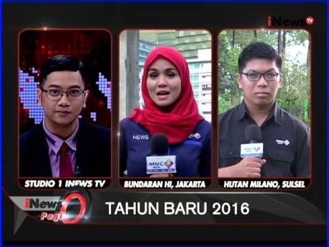 Live report : suasana terkini kawasan Bundaran HI pasca perayaan tahun baru - iNews Pagi 01/01