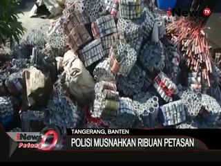 Polresta tangerang musnahkan ribuan ton petasan berdaya ledak tinggi - iNews Petang 01/01