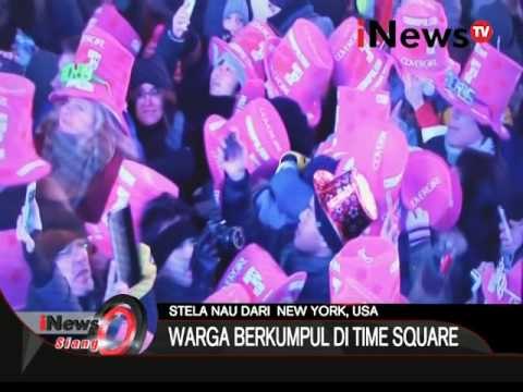 Live report: suasana kemeriahan pergantian tahun di New York - iNews Siang 01/01
