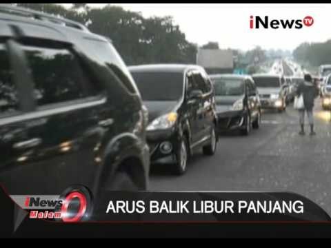 Arus balik wisatawan, Antrian Kendaraan Capai 2km di pintu gerbang tol ciawi - iNews Malam 03/01