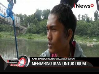 Seorang remaja tinggal digubuk terapung di sungai citarum untuk menjaring ikan - iNews Siang 06/01