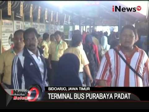 Puncak arus balik liburan akhir tahun, Terminal bus purabaya ramai penumpang - iNews Malam 03/01