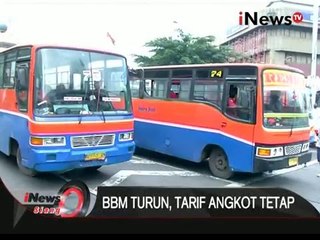BBM turun tak pengaruhi tarif angkot, supir keluhkan tingginya setoran - iNews Siang 07/01