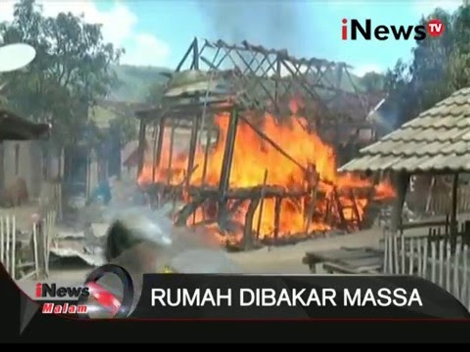 Ratusan warga rusak rumah pelaku pengeroyokan di Kab Dompu, NTB - iNews Malam 07/01