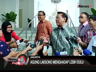 Cari solusi konflik partai Golkar, Presiden Jokowi memanggil 2 tokoh Golkar - iNews Pagi 12/01