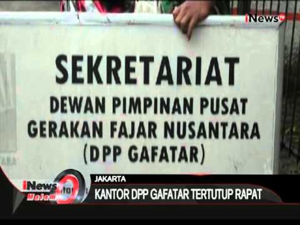 Kantor sekretariat DPP Gafatar di Kebayoran Lama tertutup rapat dan kosong - iNews Malam 12/01