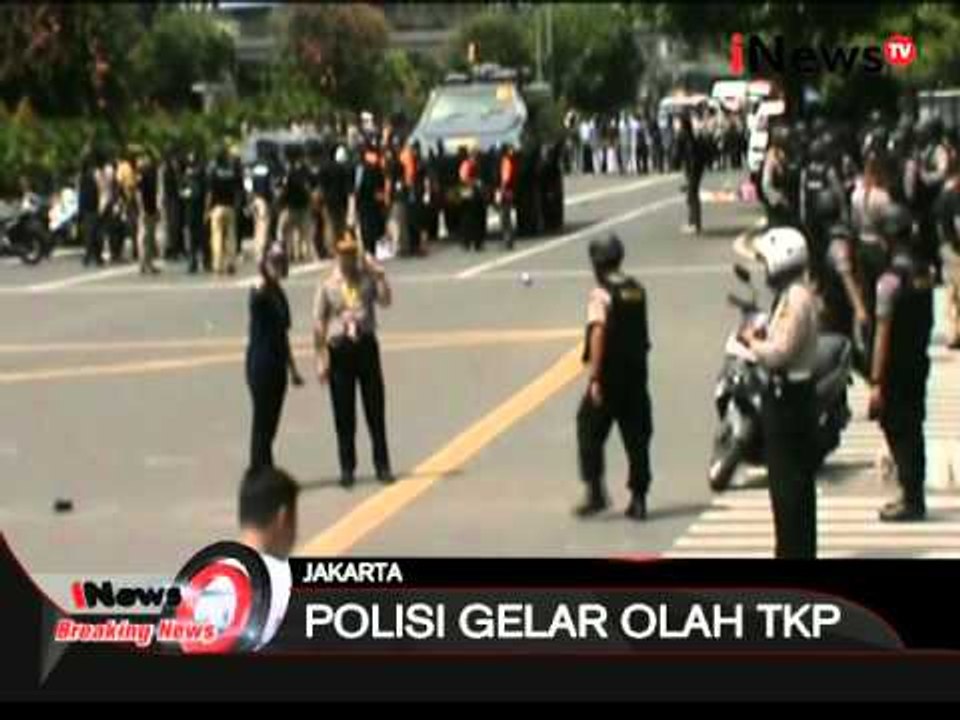 Olah TKP ledakan bom di kawasan tamrin, petugas temukan sejumlah paku - iNews Breaking News 14/01