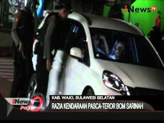 Pasca teror bom, polisi razia kendaraan di Kab. Wajo, Sulsel - iNews Pagi 15/01