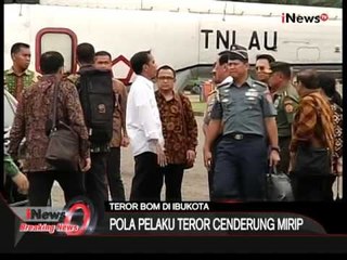Presiden Jokowi tinjau lokasi ledakan Sarinah, penjagaan VVIP diperketat - iNews Breaking News 14/01