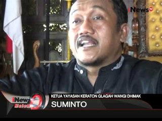 DPP Gafatar Jateng sempat dikukuhkan di Demak dalam gelar budaya keraton - iNews Malam 18/01