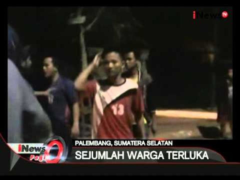 Masalah sepele, tawuran antar warga terjadi di Palembang - iNews Pagi 21/01