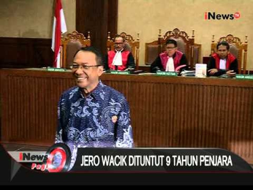 Salah gunakan dana operasional militer, Jero Wacik dituntut 9 tahun penjara - iNews Pagi 22/01
