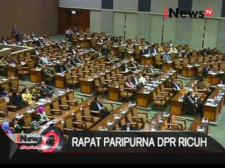 Rapat paripurna DPR ricuh - iNews Malam 26/01