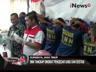 BNN tangkap sindikat pengedar sabu dan ektasi - iNews Pagi 27/01