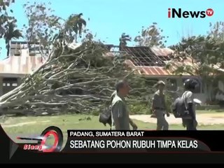 下载视频: Angin kencang robohkan pohon besar dan menimpa ruang kelas di sebuah sekolah - iNews Siang 26/01