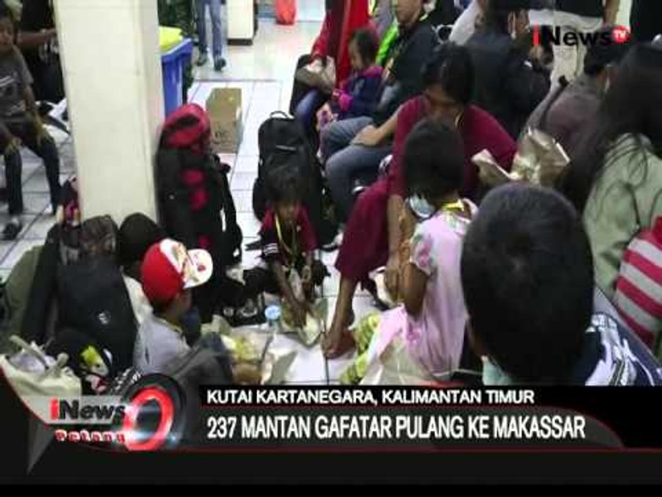 237 eks anggota Gafatar di Kutai Kartanegara dipulangkan ke Makassar - iNews Petang 27/01
