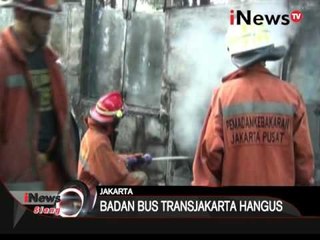 LAGI!!! bus Transjakarta terbakar - iNews Siang 29/01