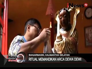 Ritual memandikan arca dalam rangka imlek - iNews Malam 31/01