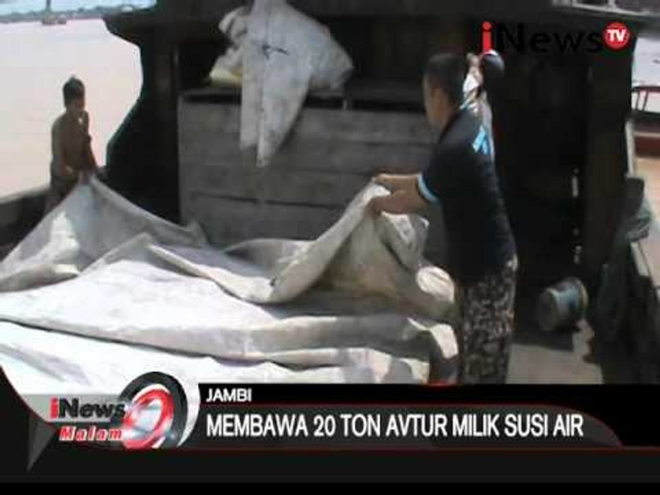 Pol air jambi amankan kapal pengangkut 20 ton avtur milik Susi Air - iNews Malam 01/02