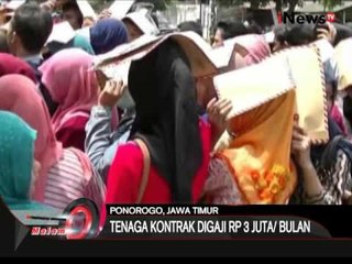 Ratusan warga berdesakan saat melamar kerja di kantor BPS Ponorogo - iNews Malam 02/02