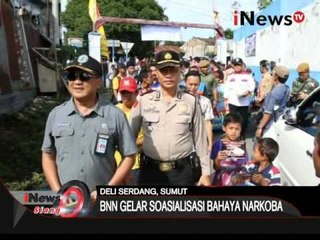 Maraknya peredaran narkoba, BNN gelar sosialisai kepada warga deli serdang - iNews Siang 02/02