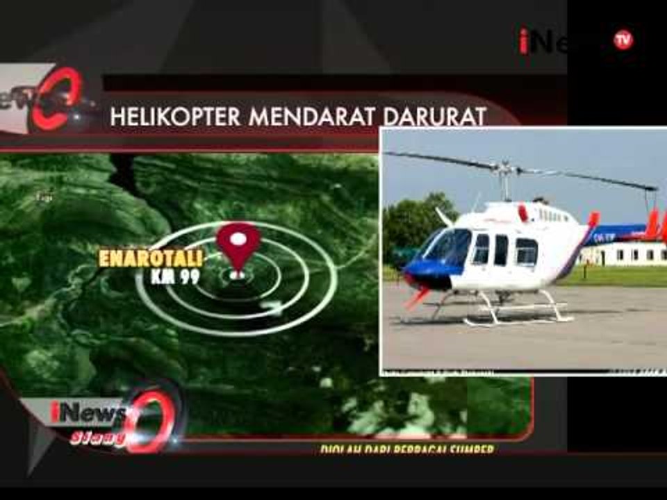 Cross Wind, helikopter jenis Bell 206 mendarat darurat di Enarotali, Papua - iNews Siang 03/02