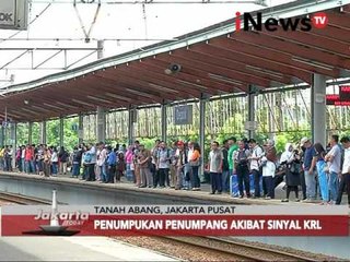 Ganggua sinyal KRL membuat stasiun penuh penumpang - Jakarta Today 03/02