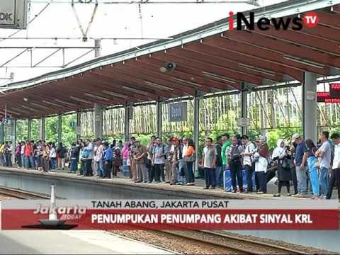 Ganggua sinyal KRL membuat stasiun penuh penumpang - Jakarta Today 03/02