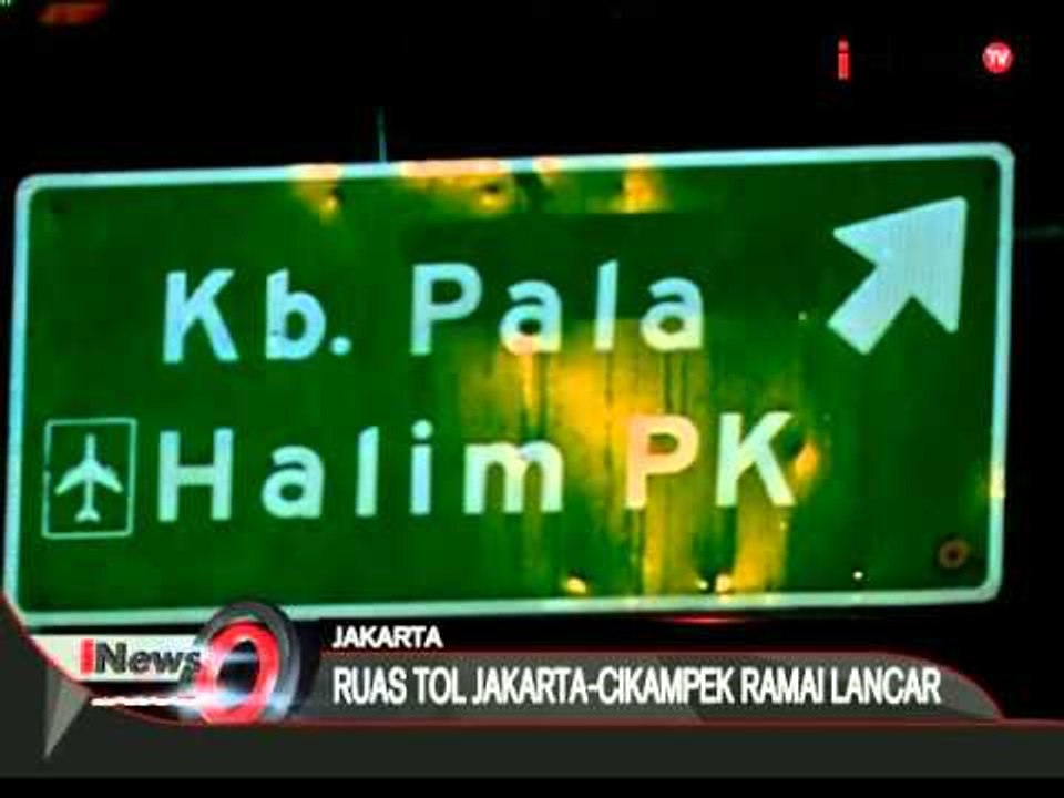 Senin malam, arus lalu lintas ruas tol arah Jakarta ramai lancar pasca Imlek - iNews Malam 08/02
