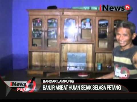Hujan deras menyebabkan banjir mencapai ketinggian 1 meter di Bandar Lampung - iNews Pagi 10/02