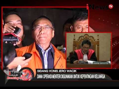 Sidang Vonis Jero Wacik, putusan hakim dibacakan secara bergantian - Breaking News 09/02