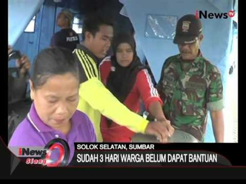 3 hari tidak ada bantuan, warga korban banjir Solok, Sumbar serbu dapur umum - iNews Siang 11/02