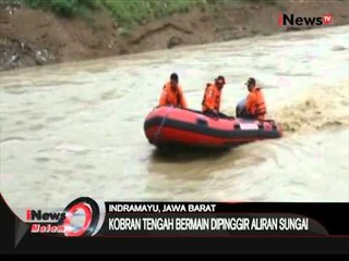 Tengah bermain, seorang pelajar SD di Indramayu terseret arus sungai Cipanas - iNews Malam 11/02