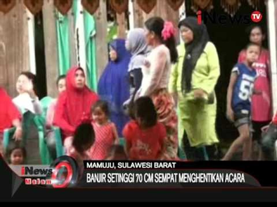 Banjir setinggi 7 cm hentikan acara pesta pernikahan di Mamuju, Sulbar - iNews Malam 14/02