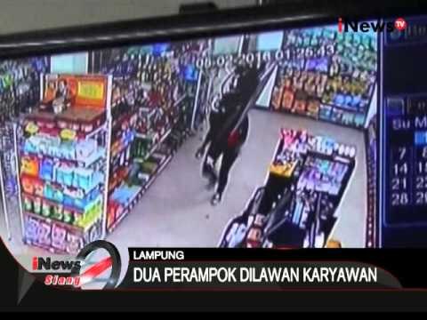 Kawanan perampok bersenjata tajam di Lampung satroni minimarket - iNews Siang 12/02