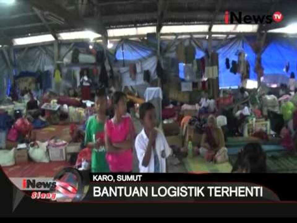 Posko pengungsi gunung sinabung mulai kekurangan bahan makanan - iNews Siang 16/02